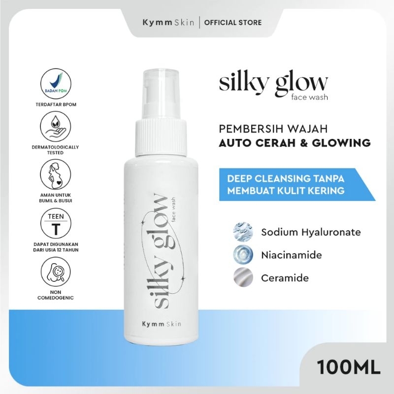 Kymm Skin Silky Glow Facewash || kymm skin facial foam || kymm skin silky glow || kymm skin original