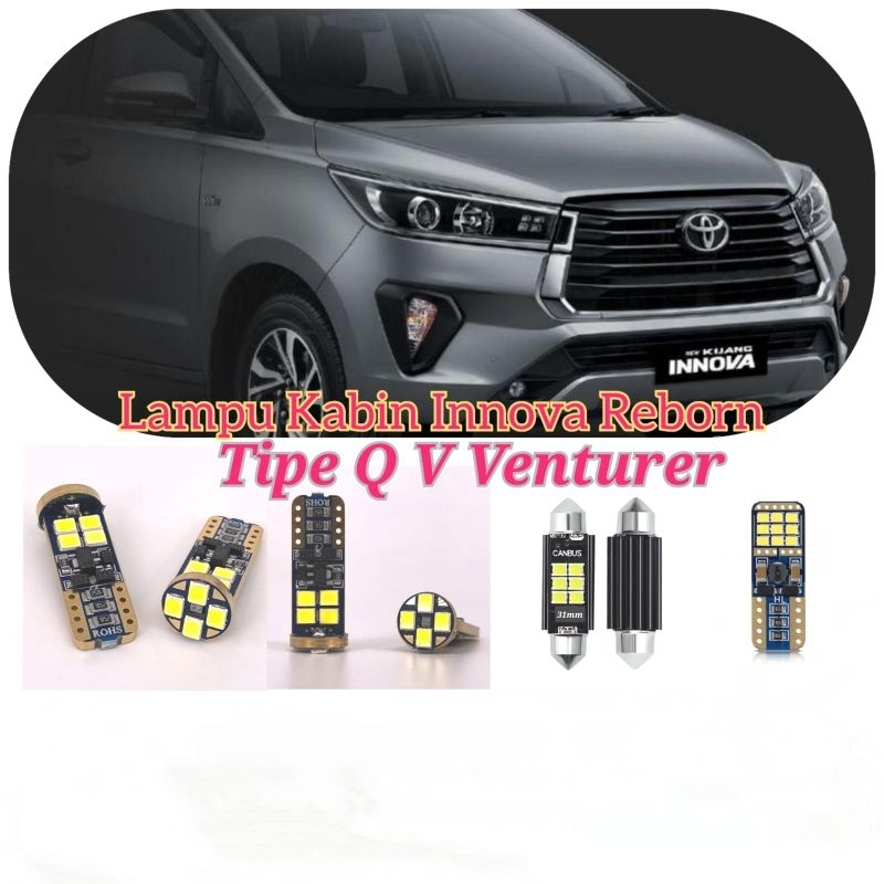 Lampu Kabin innova reborn Led tipe Q V Venturer plafon bagasi set