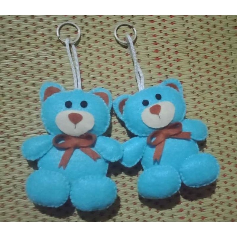 GANTUNGAN KUNCI/BONEKA FLANEL/APLIKASI BONEKA FLANEL/SOVENIR UNIK