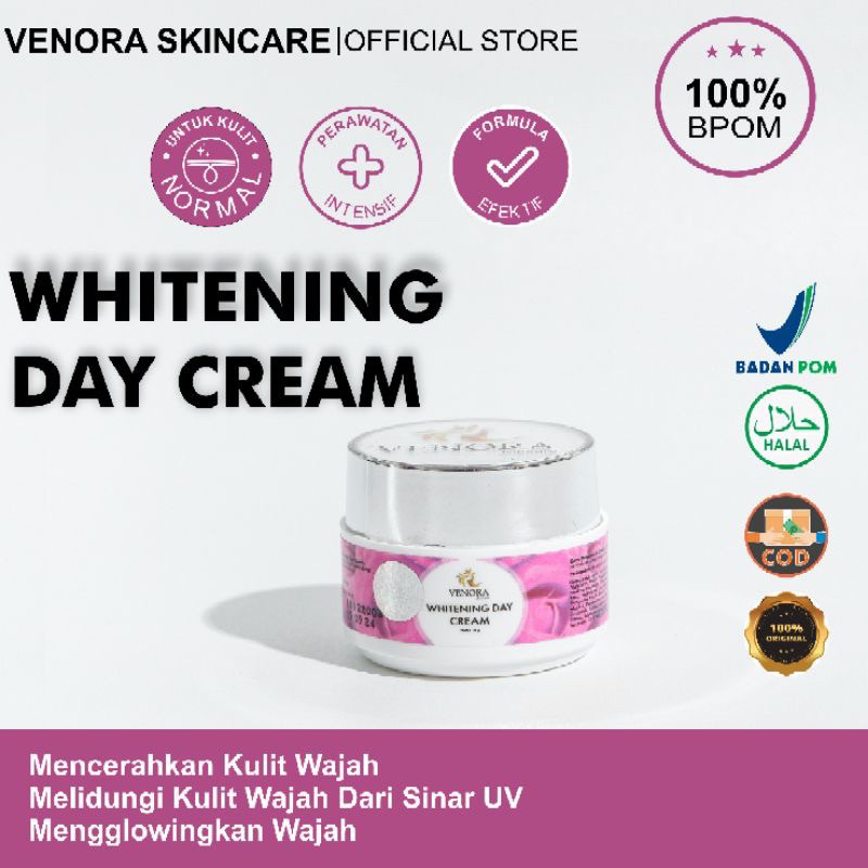VENORA SKINCARE DAY CREAM ECER WHITENING / CREAM SIANG VENORA ECER MURAH