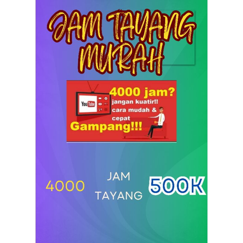 4000Rb Jam Tayang Murah