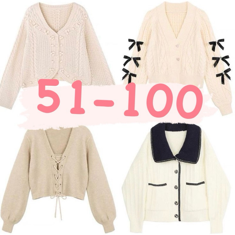 Cardigan Thrift Cardigan Rajut Crewneck Rajut Korea premium Crop