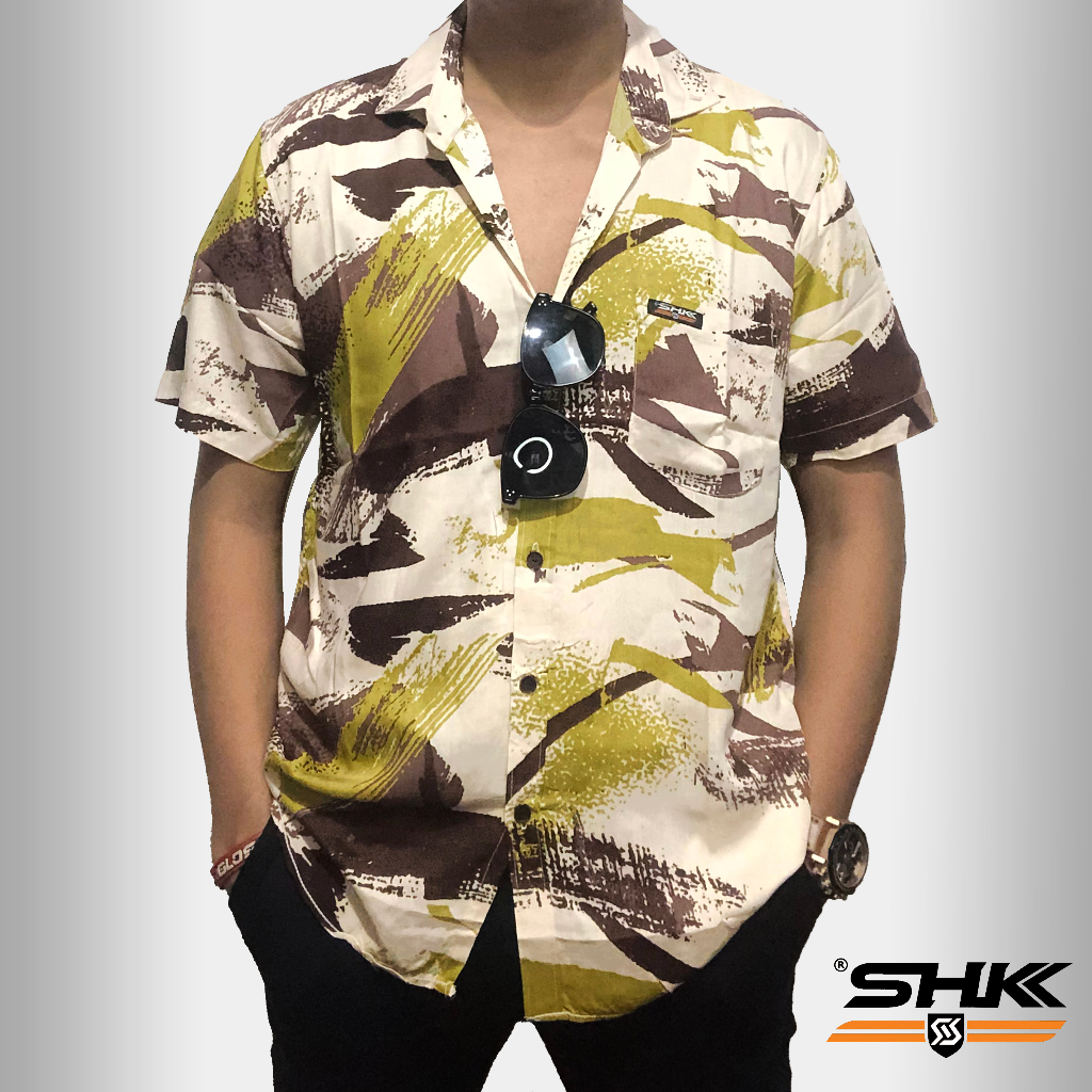 SHK Kemeja Santai pria Amarillo BRUSH