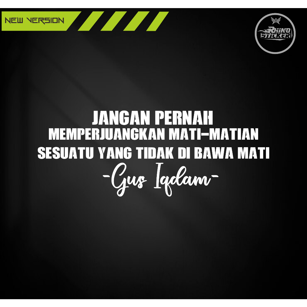 STIKER KATA KATA GUS IQDAM STIKER CUTTING