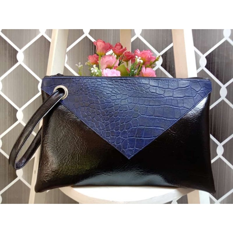 clutch wanita croco kombi