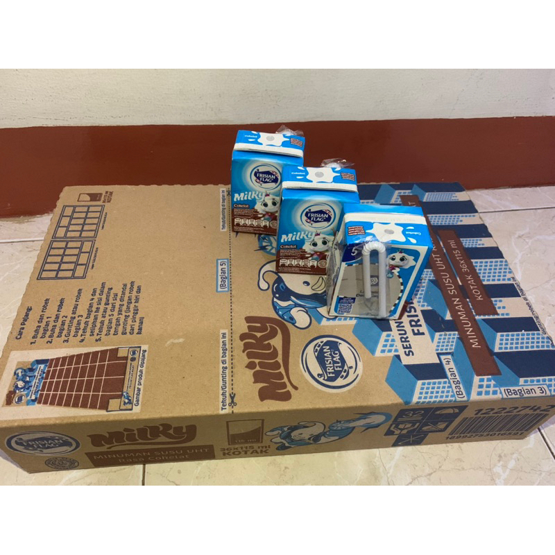 

uht frisian flag milky rasa coklat