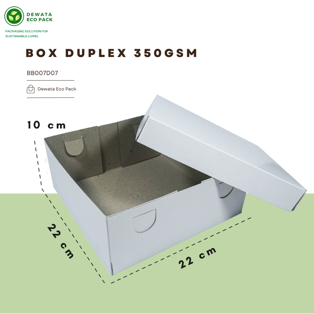 Box Catering Duplex 22x22x10cm BB7D7 / Box Nasi / Box Kue / Box Bolu