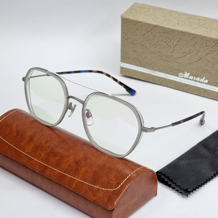 KACAMATA FRAME MASADA ORIGINAL MW290 PURE TITANIUM SILVER ORIGINAL