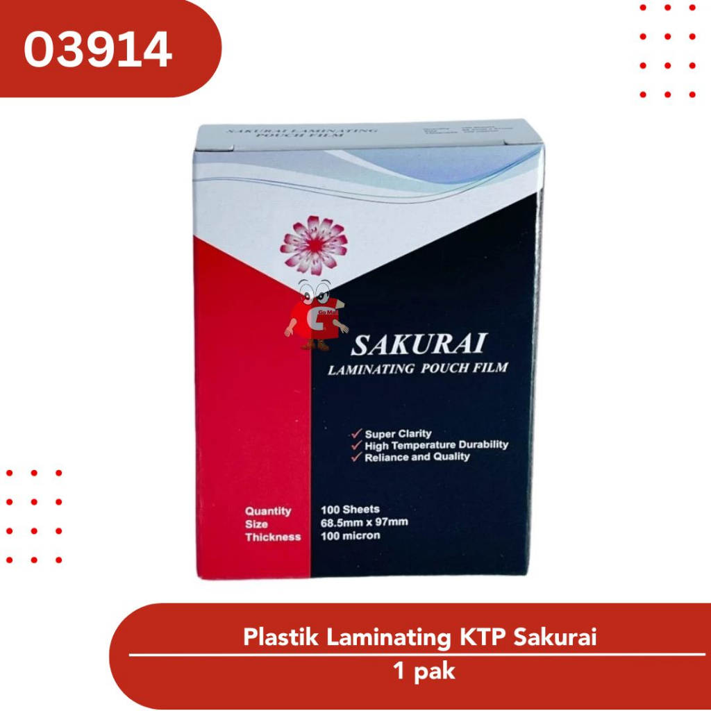 

Plastik laminating KTP Sakurai
