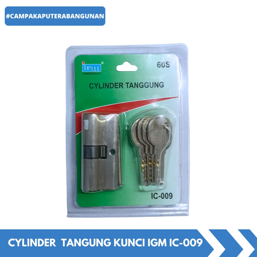 Kunci Pintu Rumah Merk IGM / Cylinder kunci pintu IGM IC 009 / silinder tangung kunci pintu IGM IC 0