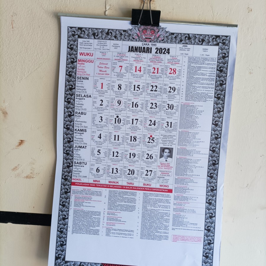 

READY STOK] Kalender Bali 2024 eceran Wayan Gina 2024