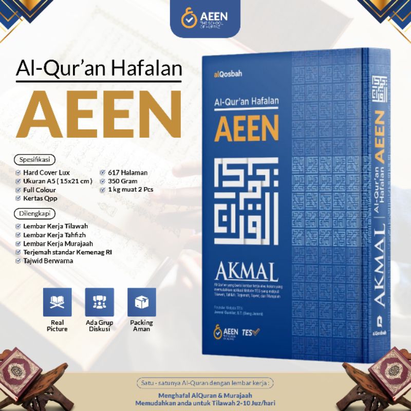 Al-Qur’an Hafalan Mudah AEEN Akmal – Metode T.E.S Full Color