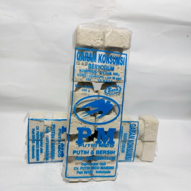 

Garam Bata/ Bricket /Garam Konsumsi Beryodium 500 gram.