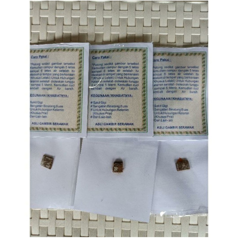 Gambir Serawak/Gambir Padat ASLI ORIGINAL KALIMANTAN