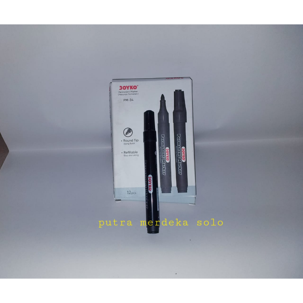 

Spidol Permanent Joyko Permanent Marker Joyko PM-34