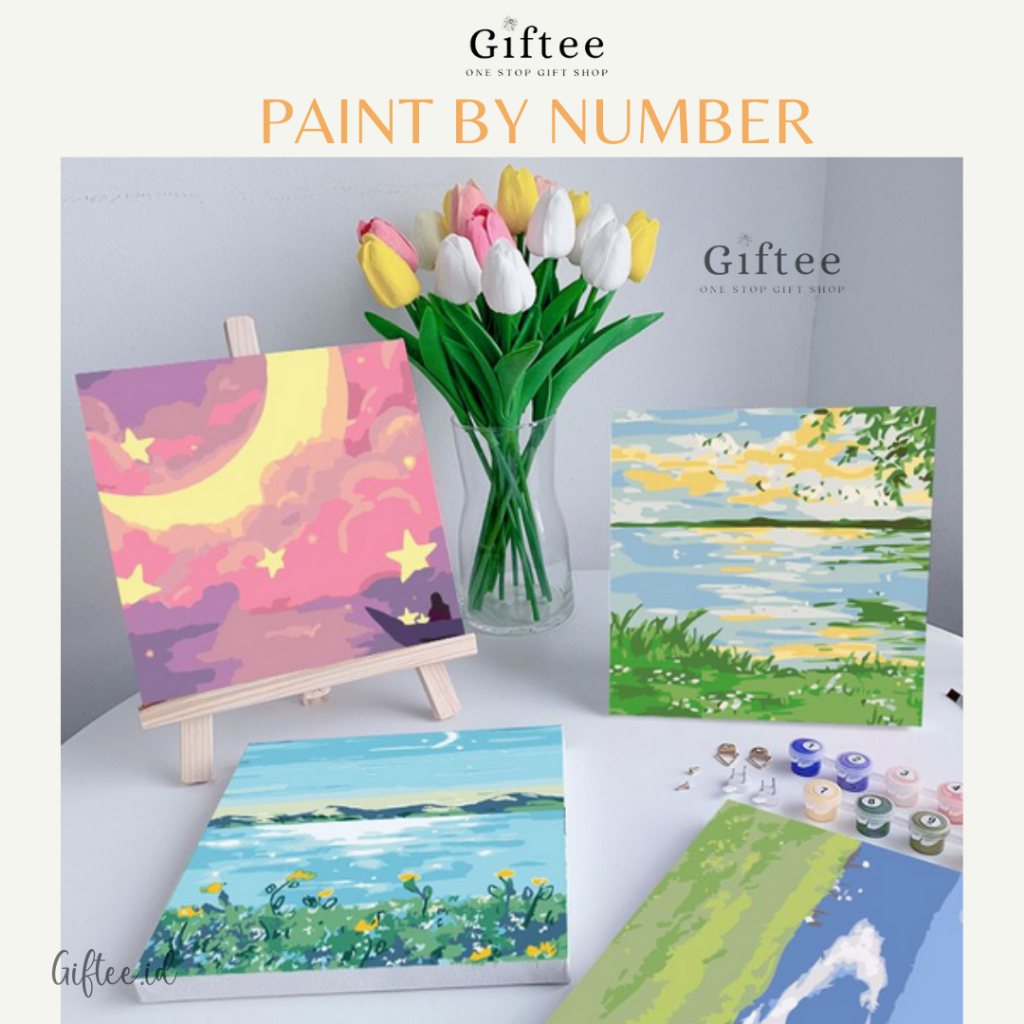 

PAINT BY NUMBER DIY PAINT KIT WITH FRAME 20X20 CM AESTHETIC DIGITAL PAINTING LANDSCAPE KANVAS CANVAS PAINTING SIAP LUKIS SET MENGGAMBAR MELUKIS PAINTING BY NUMBERS HAMPERS KADO HADIAH GIFT ULTAH ULANG TAHUN BIRTHDAY VALENTINE HARI KASIH SAYANG GIFTEE ID