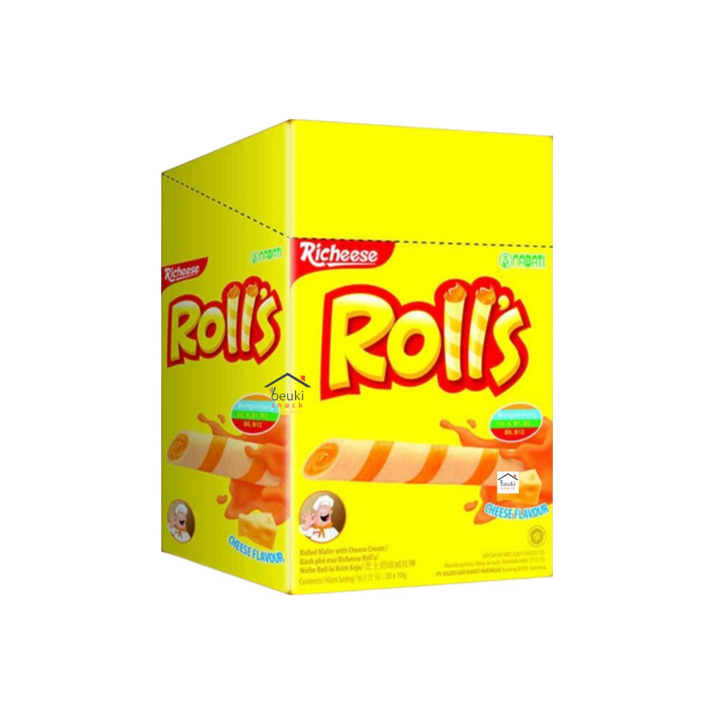 

Nabati Richeese Rolls Kue Wafer Roll Isi Keju