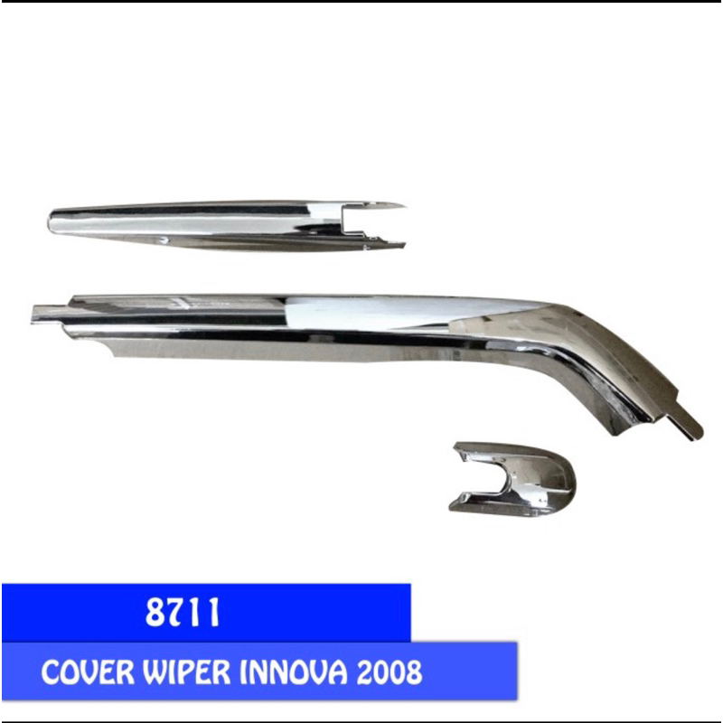 Cover wiper belakang mobil Innova 2004-2015 chrome