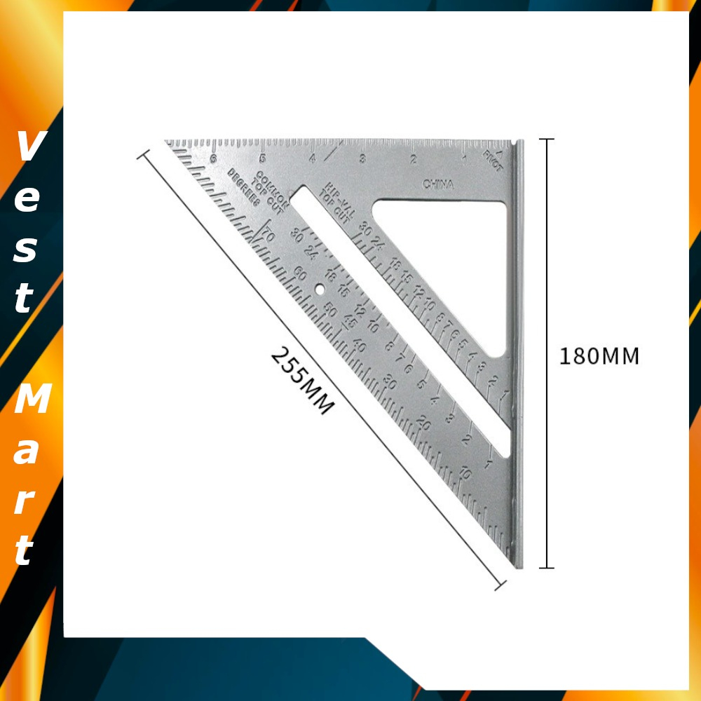 

Penggaris Siku Segitiga Sudut 90 Derajat Aluminium Mistar Tukang Kayu
