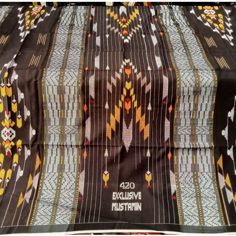 Sarung Full Sutra, Merk Mustamin, Motif SGE Full Songket