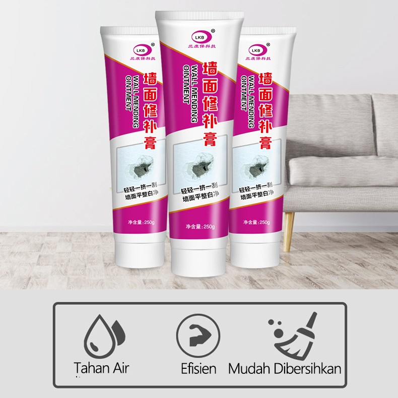 Cream Dempul Dinding Wall Repair Cream Pasta Dempul Penambal Dinding