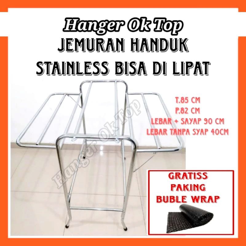 Jemuran Handuk Minimalis / Gawang Jemuran Stainless Bisa Di Lipat