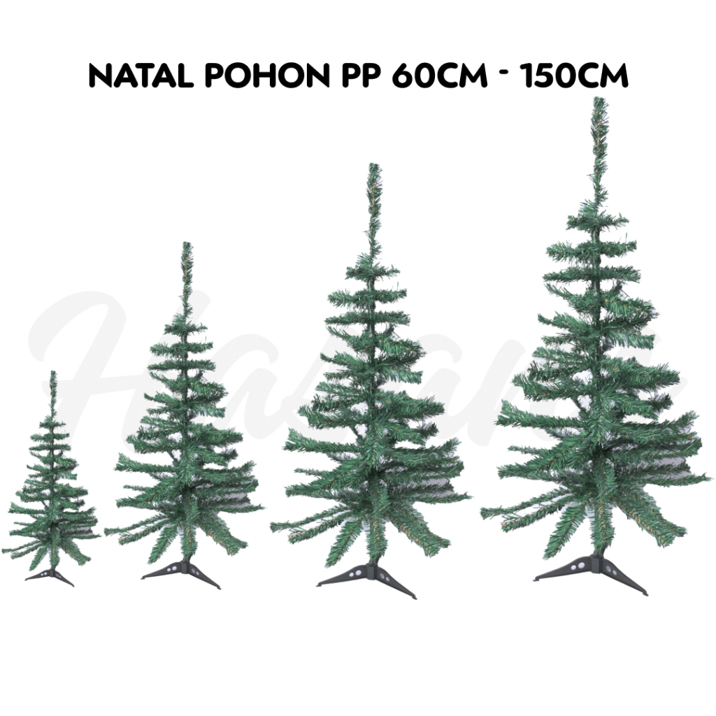 Hasans / Pohon Natal / Pohon Natal Christmas Tree Ukuran 150 Cm / Pohon Cemara Dekorasi Hiasan Natal
