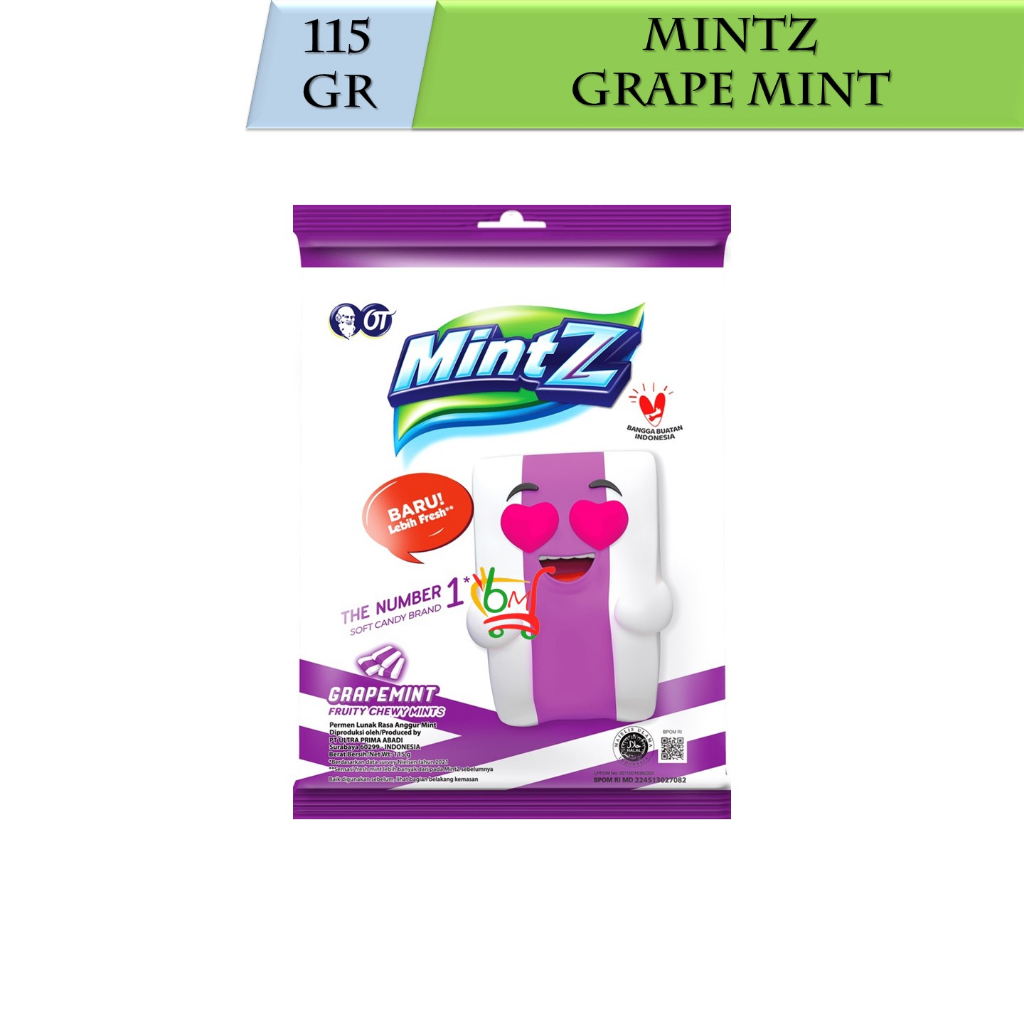 

Mintz Grape Mint Fruity Chewy Mints Permen Kunyah Mint