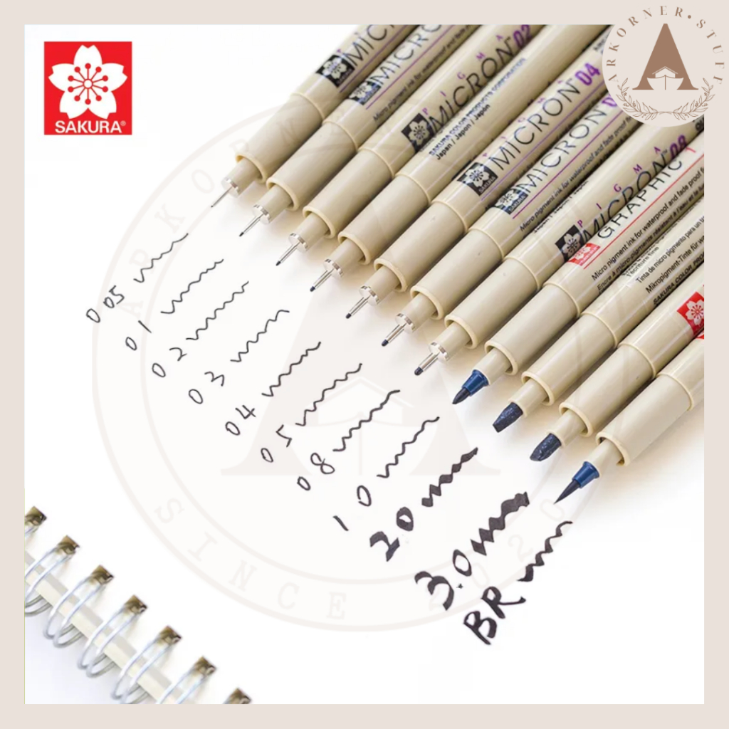 

Sakura Pigma Micron Drawing Pen Black Pulpen Hitam