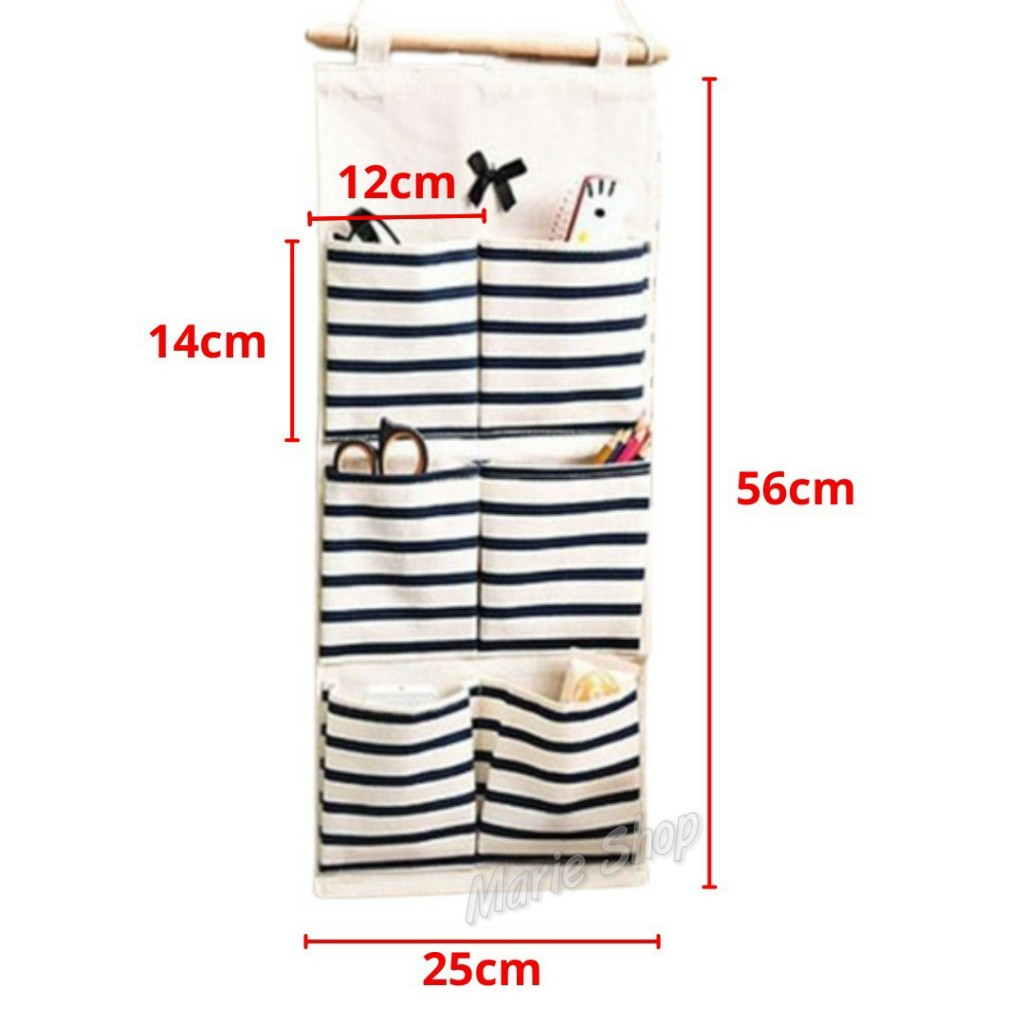 Merajut_Berkah - 6 Sekat - Salur 6 Sekat / Pouch Gantung / Pouch Gantung 6 Sekat Pouch Serbaguna -