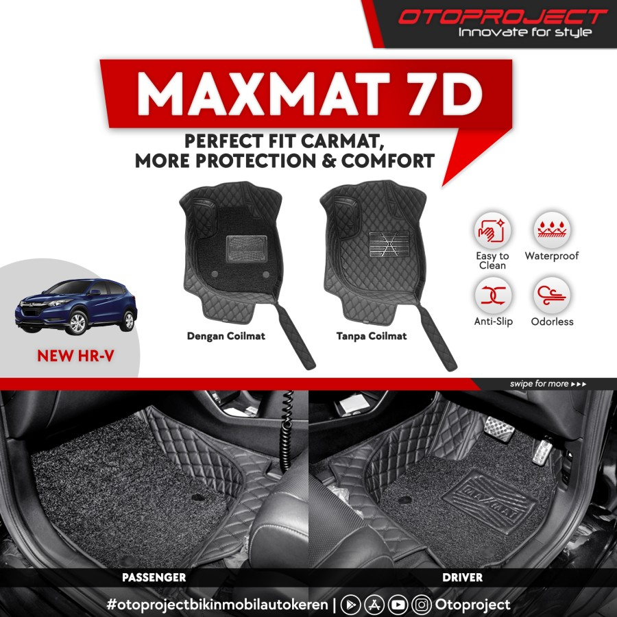 Karpet Maxmat 7D All New HRV 2022 Full Bagasi Otoproject