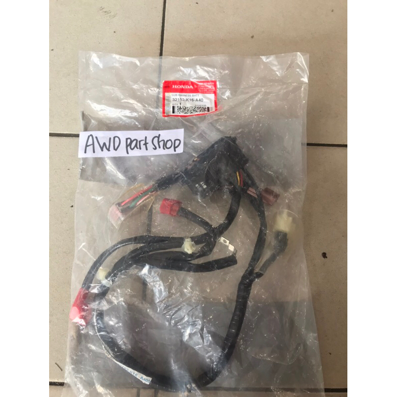 Kabel Battery Sub Harness Scoopy eSP K16R 32102-K16-A40