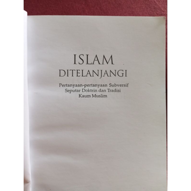 buku Islam ditelanjangi
