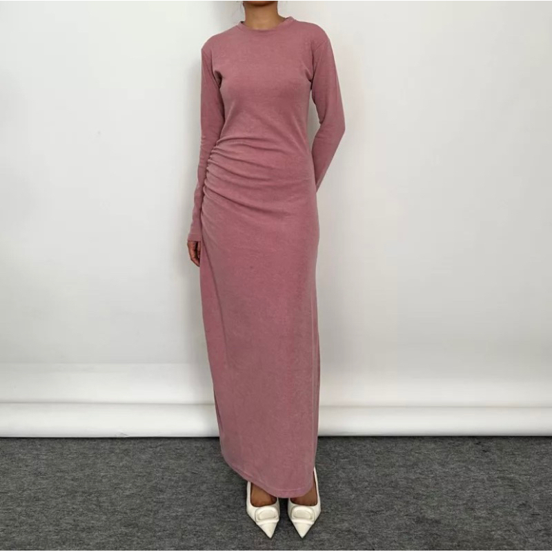 RB1 Puff It Up Basic Knit Dress Vintage XXL