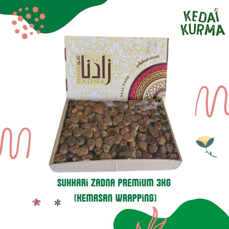 

Kurma Sukkari Zadna Premium 3Kg (Kemasan Wrap)