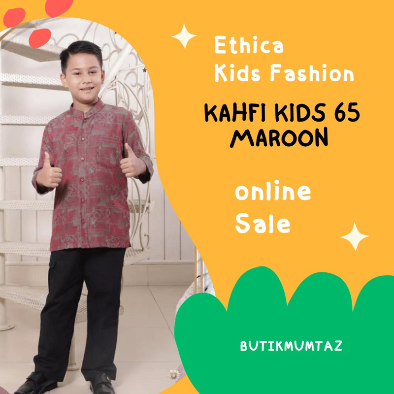 Koko Anak Kahfi Kids 65 Maroon/Ethica Koko Anak