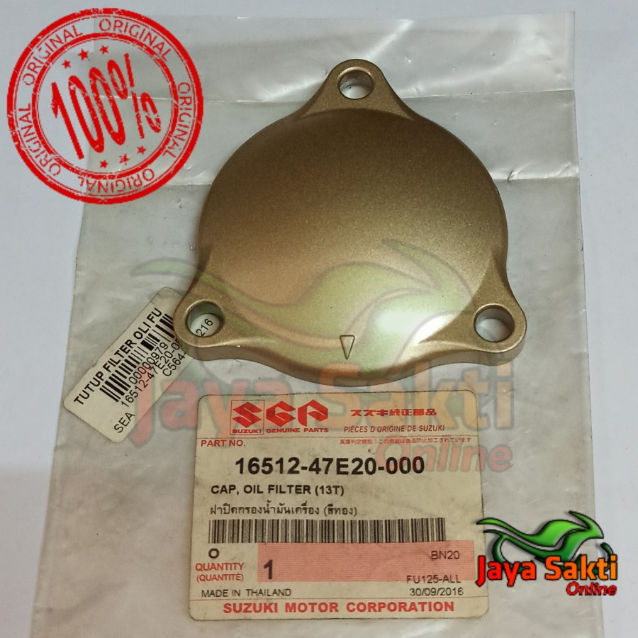 TUTUP FILTER OLI SATRIA FU 150 KARBU ASLI SGP