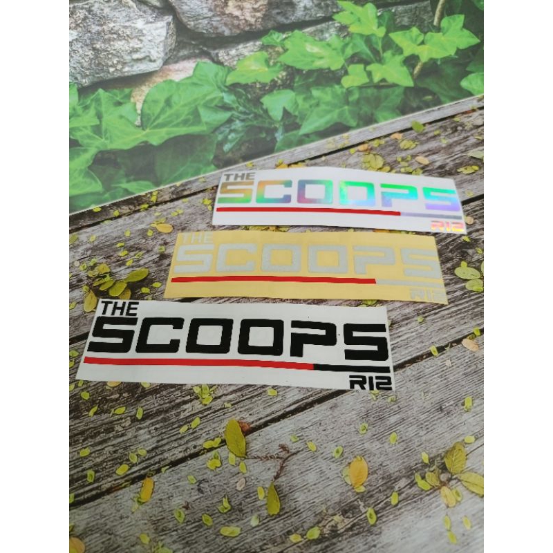 STIKER STICKER THE SCOOPS R12 SCOOPY R12