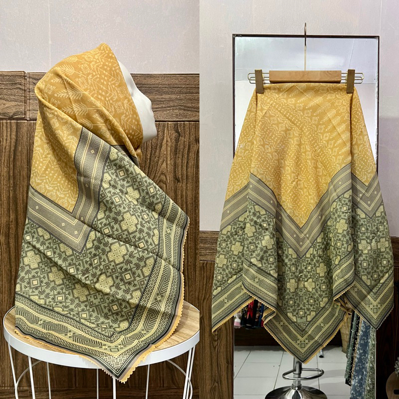 HIJAB VOAL MOTIF TERBARU/MOTIF DENAY (HP87) HIJAB VOAL MOTIF SEGI EMPAT/HIJAB SEGI EMPAT VOAL MOTIF 