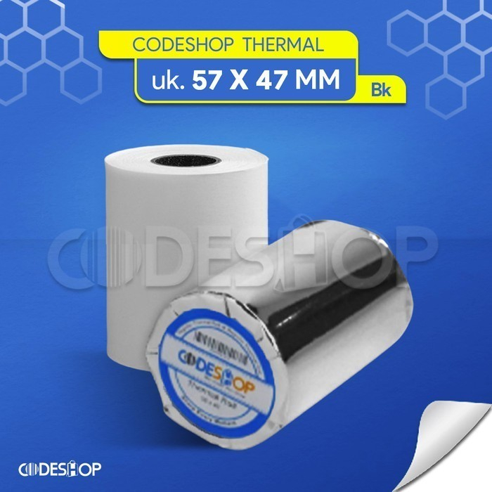 

KERTAS STRUK ROLL KASIR THERMAL UKURAN 58x50 MM | RECEIPT PAPER 58 x 50 MM
