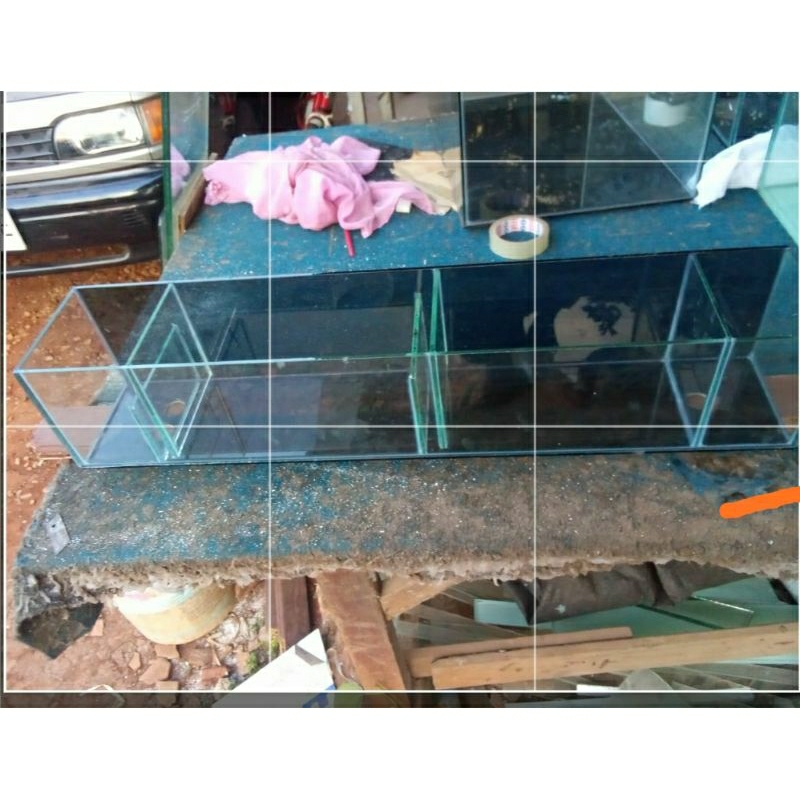 filter talang aquarium 80x15x15 talang filter kaca aquarium filter aquarium