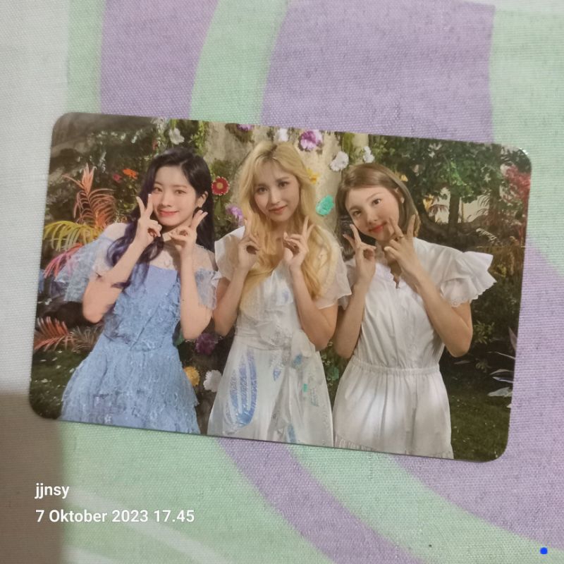 GRUP UNIT PHOTOCARD NAYEON MINA DAHYUN TWICE MORE & MORE M&M