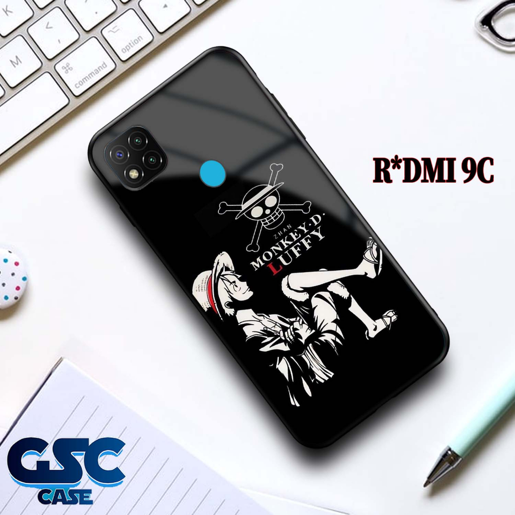 Case Redmi 9C Terbaru - case Motif [ Anime OP Hitam ] Redmi 9C - Kase Hp - Casing Hp - Softcase Glos