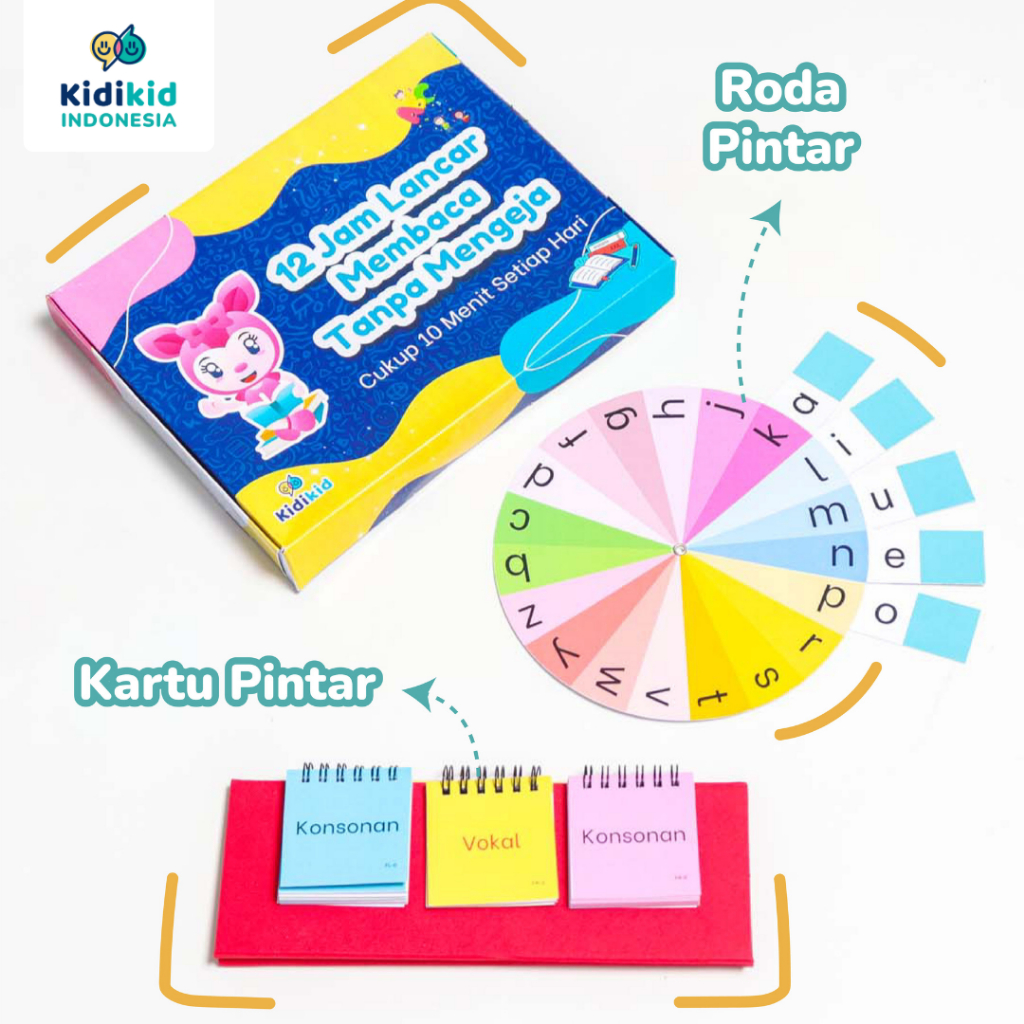 Paket 12 jam Lancar Membaca Tanpa Mengeja dari KIDIKID