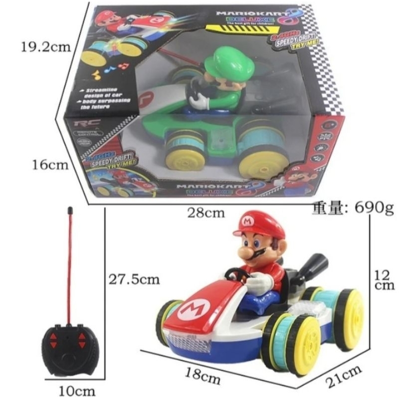 Mainan Mobil Remote control RC Mario kart 8 Deluxe Car Toy