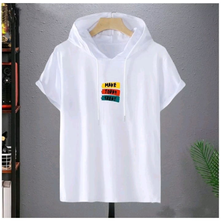 kaos hoodie lengan pendek, baju hoodie lengan pendek, kaos hoodie import, kaos hoodie sablon