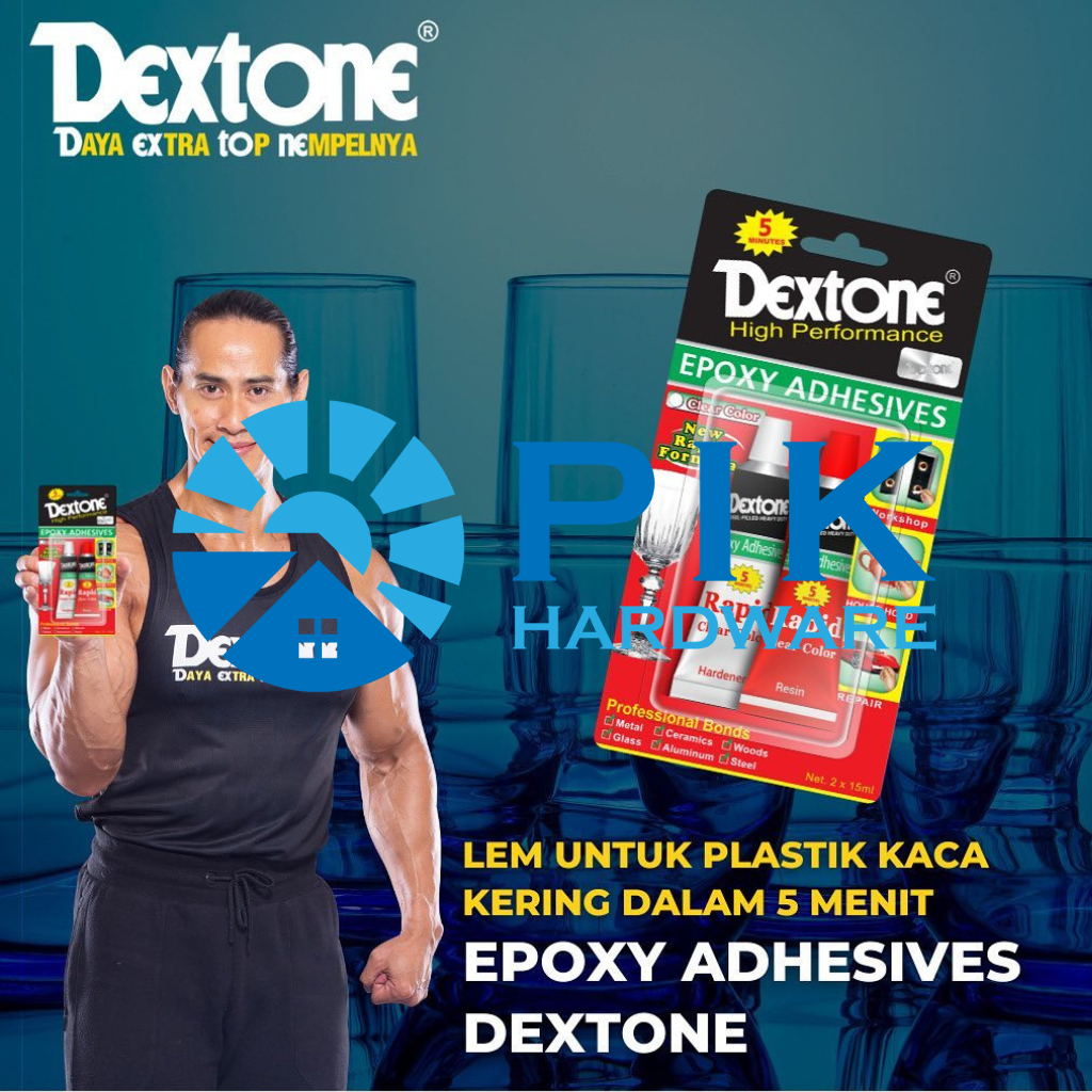 

LEM EPOXY RAPID 5 MENIT DEXTONE CLEAR 30gr | LEM BESI CAMPUR BENING ADHESIVES SERBAGUNA