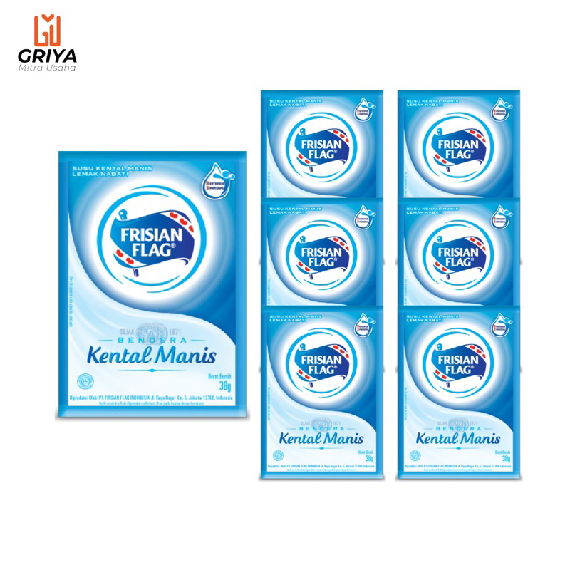 

Frisian Flag Susu Kental Manis Putih isi 6 Pcs