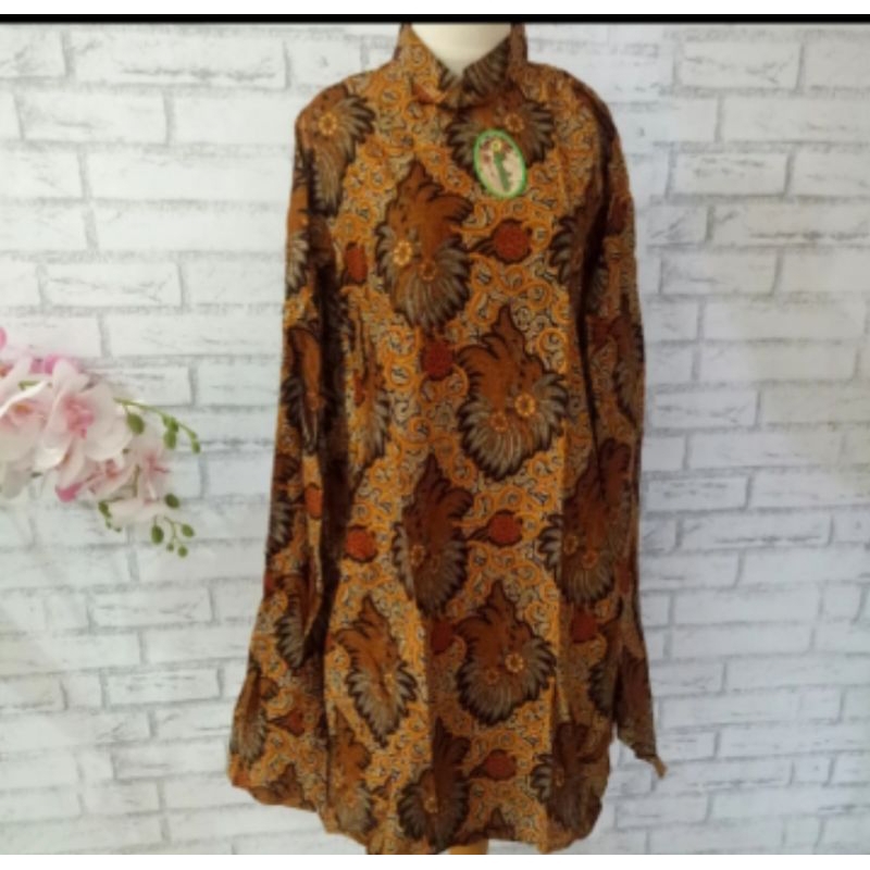 dress cape batik/dress sayap batik/dress batik/blouse tunik batik