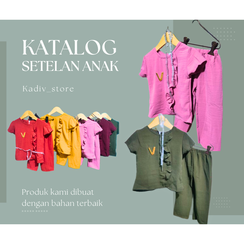 ONE SET ANAK PEREMPUAN USIA 1-2 TAHUN